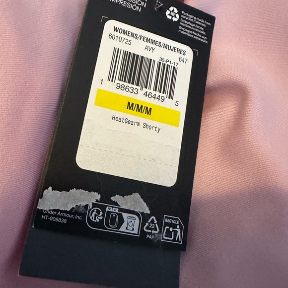 Under Armour Women’s HeatGear Shorty 3” Shorts New With Tags - Picture 7 of 7
